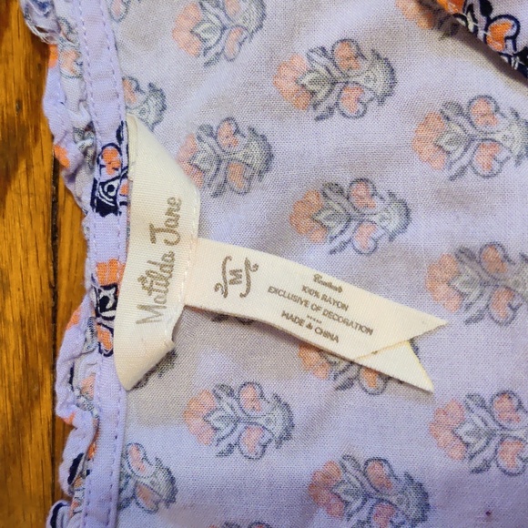 Matilda Jane Purple Patterned Top Size Med. - Picture 5 of 5